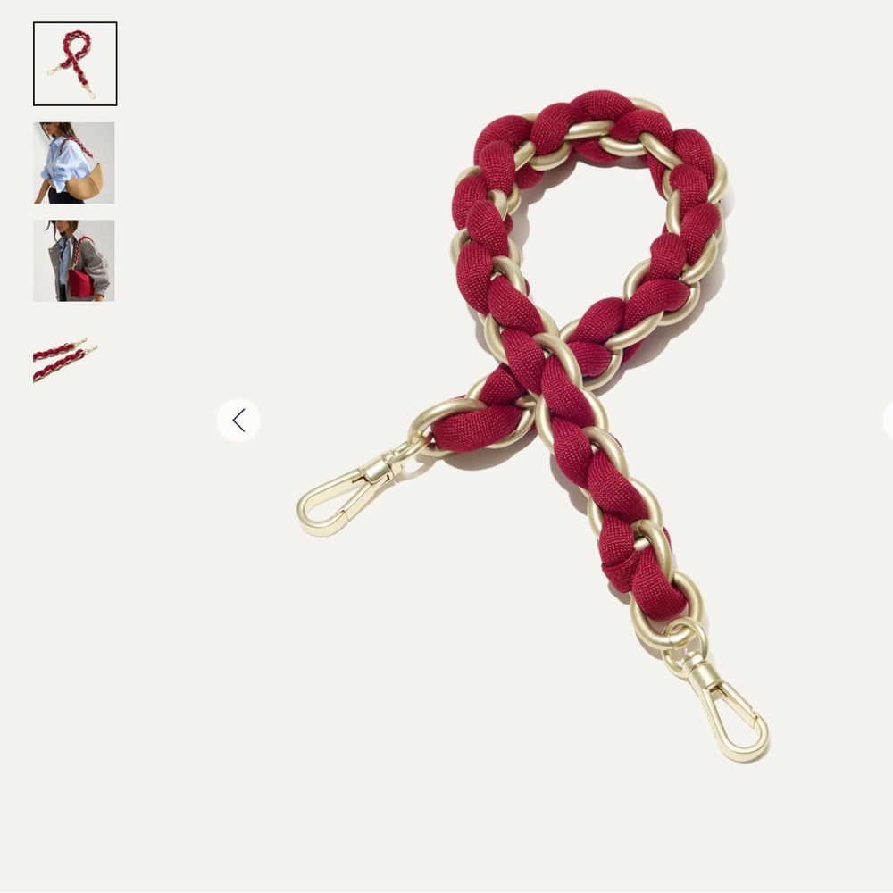 Rothy’s The Shoulder Strap in Cranberry Chain, NWOT